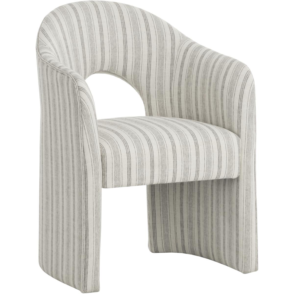 Haley Modern Classic Grey Gifford Script Dining Arm Chair